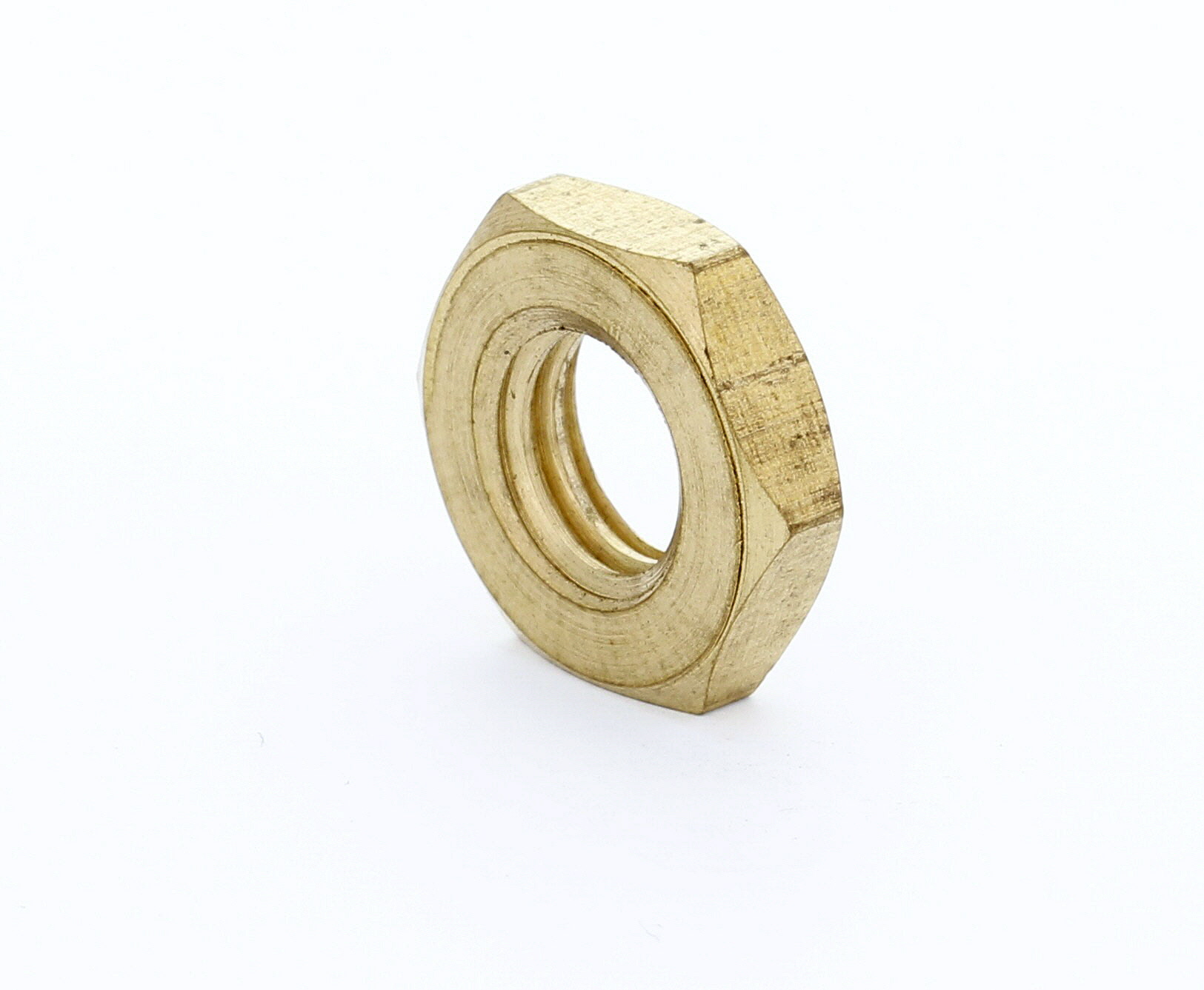 LAV SEKSKANTMUTTER DIN 439 MESSING